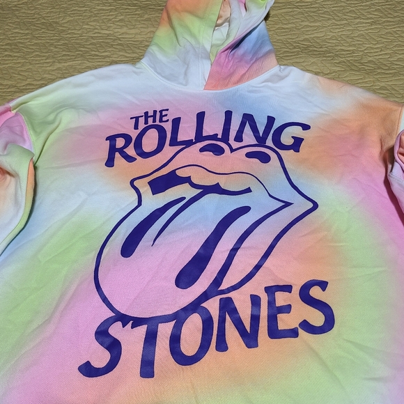 H&M Rolling Stones Band Tiedye hoodie size 20 - Picture 2 of 4